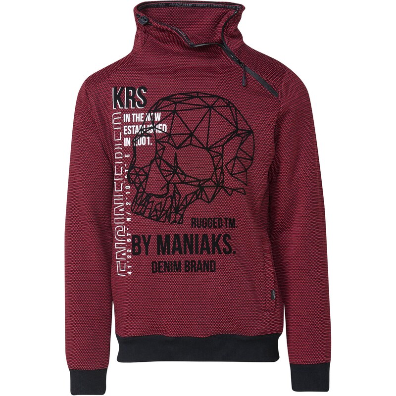 KOROSHI Mikina červená / čierna / biela 65694931