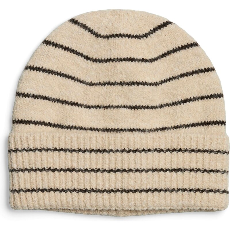 PIECES Čiapky PCNORMA sivobéžová / čierna 65890833