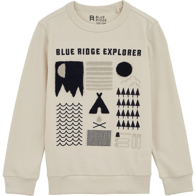 WE Fashion Tričko béžová / tmavobéžová / námornícka modrá 65887123