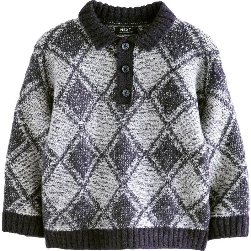 Next Sveter námornícka modrá / biela 65891865