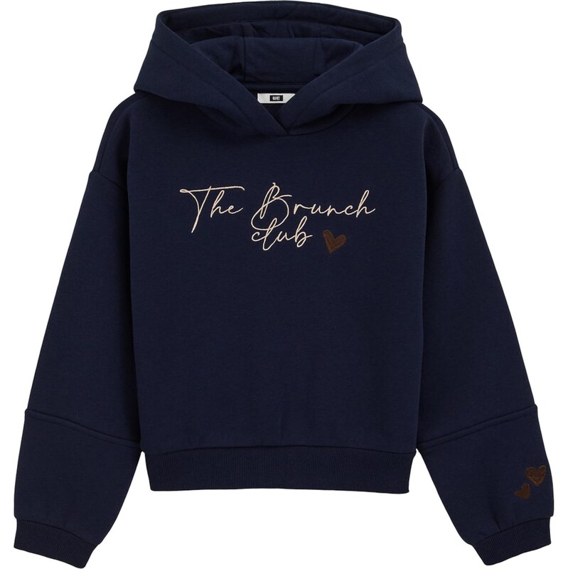 WE Fashion Mikina béžová / námornícka modrá / čokoládová 65659825