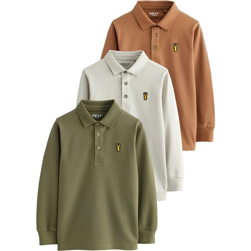 Next Tričko kaki / oranžová / biela 65891921