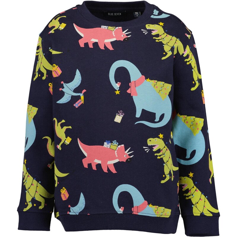 BLUE SEVEN Mikina tmavomodrá / svetlomodrá / jablková / melónová 65894519