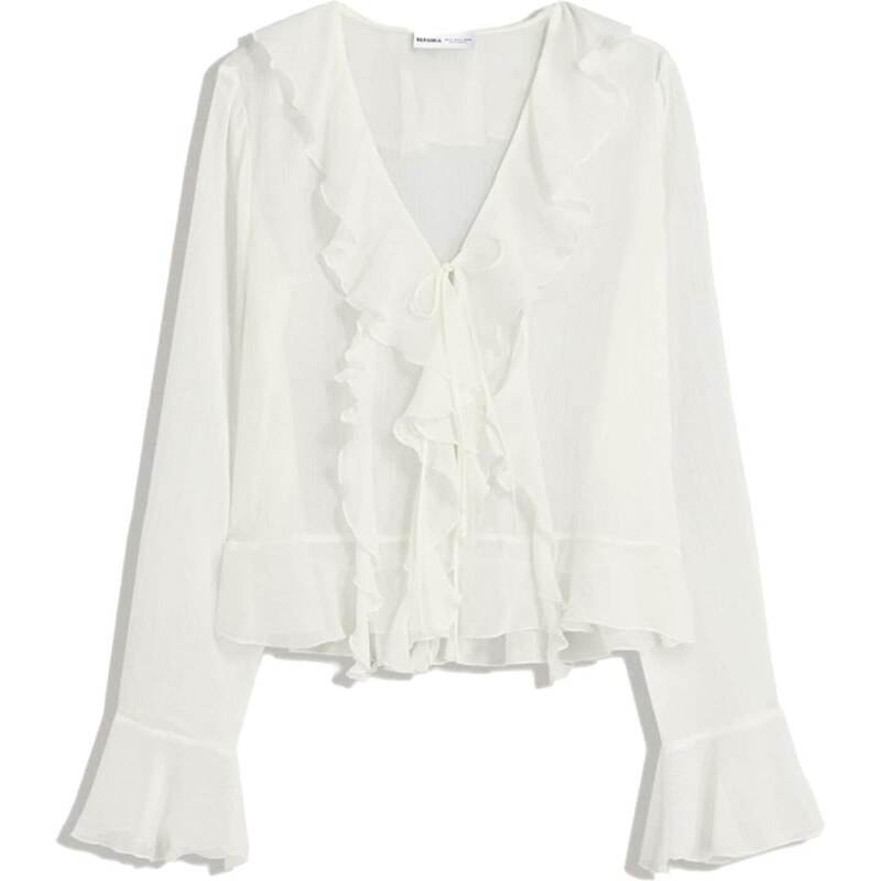 Bershka Blúzka nebielená 65773334
