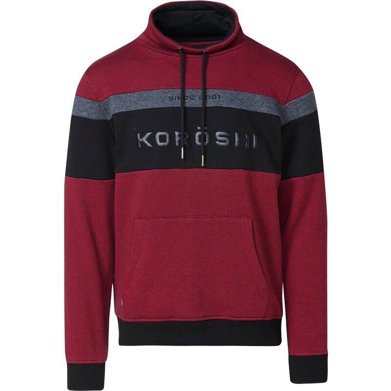 KOROSHI Sveter tmavosivá / červená / čierna 65889651