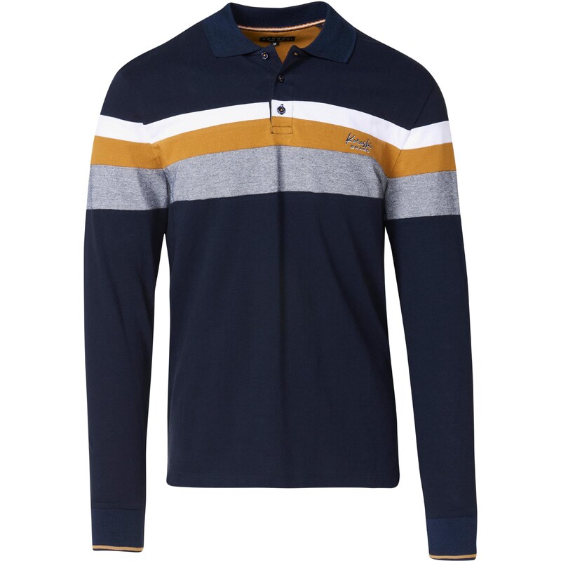 KOROSHI Tričko námornícka modrá / šafránová / sivá / biela 65889665