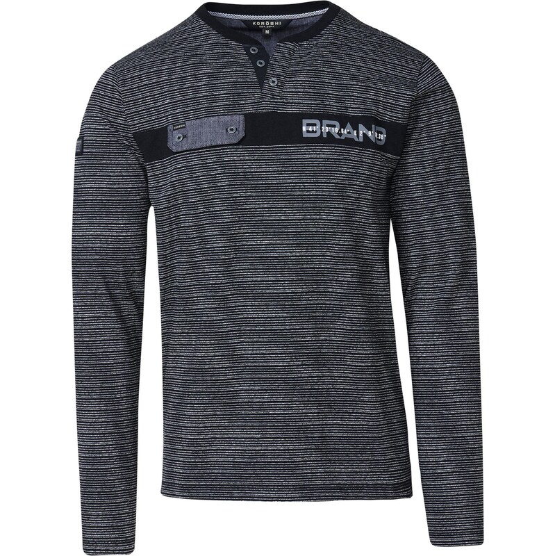 KOROSHI Tričko sivá / čierna 65889688