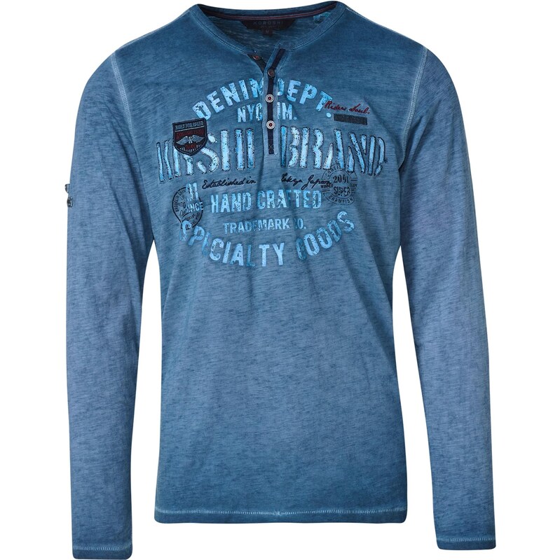 KOROSHI Tričko indigo / svetlomodrá 65889699