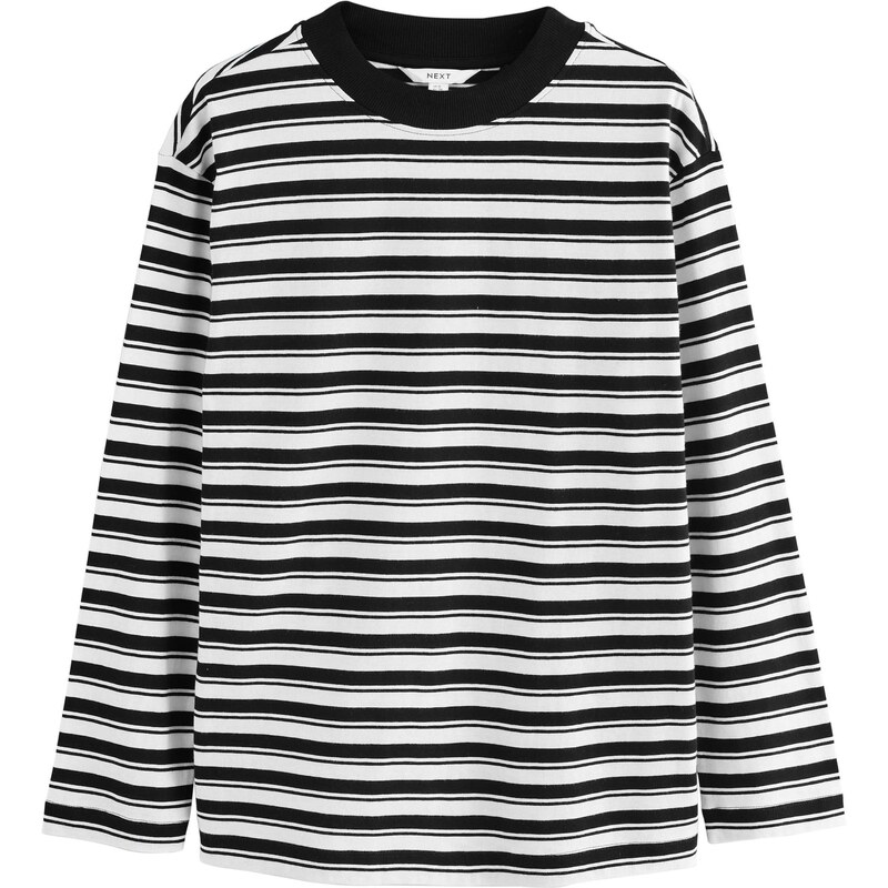 Next Tričko čierna / biela 65662140