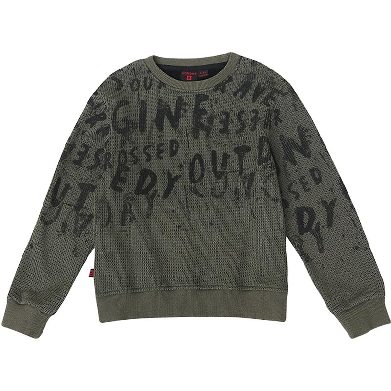 KOROSHI Sveter kaki / čierna 65890166