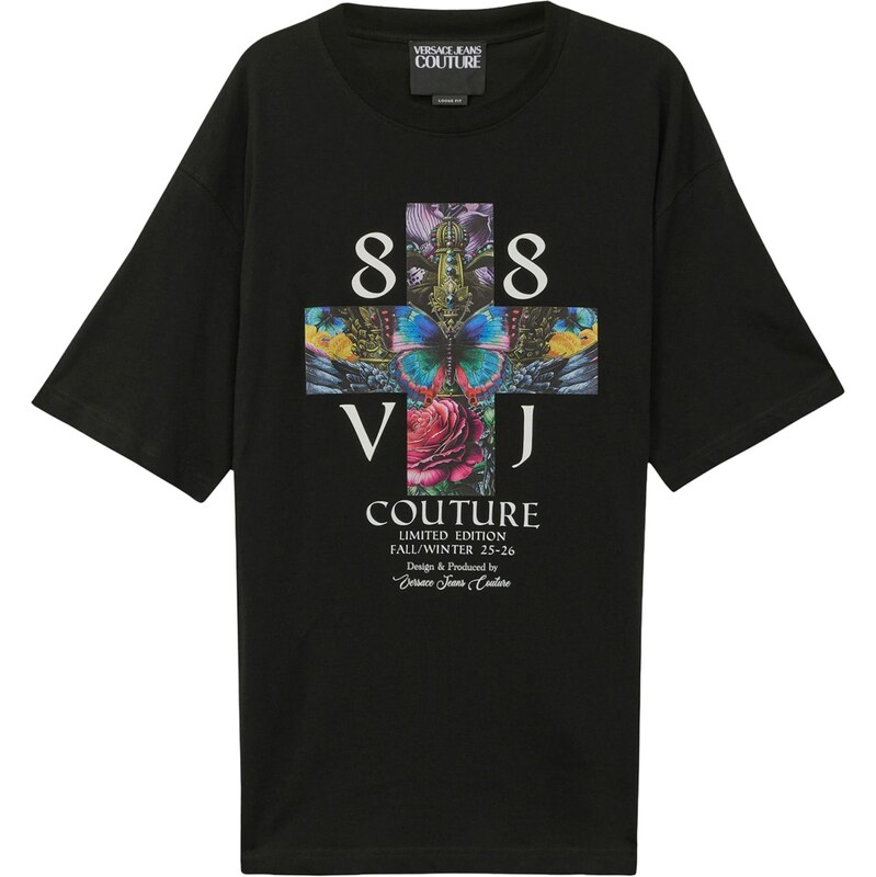 Versace Jeans Couture Tričko modrá / ružová / čierna / biela 65993605