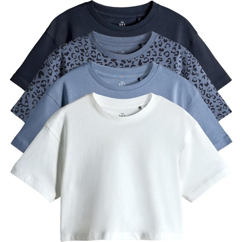 The Set Tričko modrá / biela 65663419