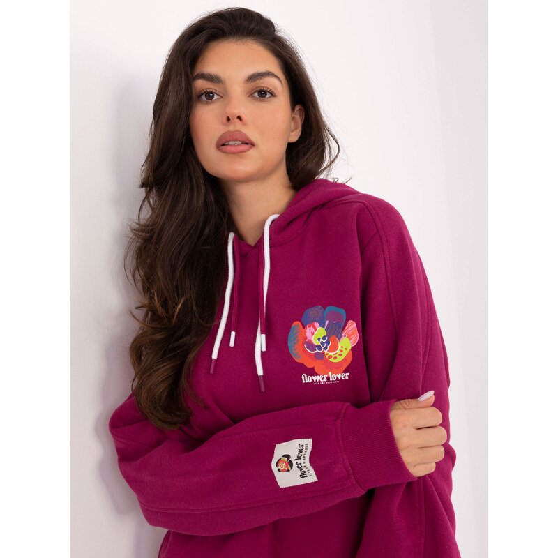 Sublevel Sweatshirt-D10600BK02784A-fuchsia 65540719