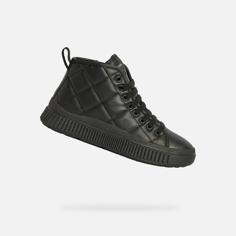 Black Girls Ankle Boots Geox Laquinny Girl - Girls 65540724