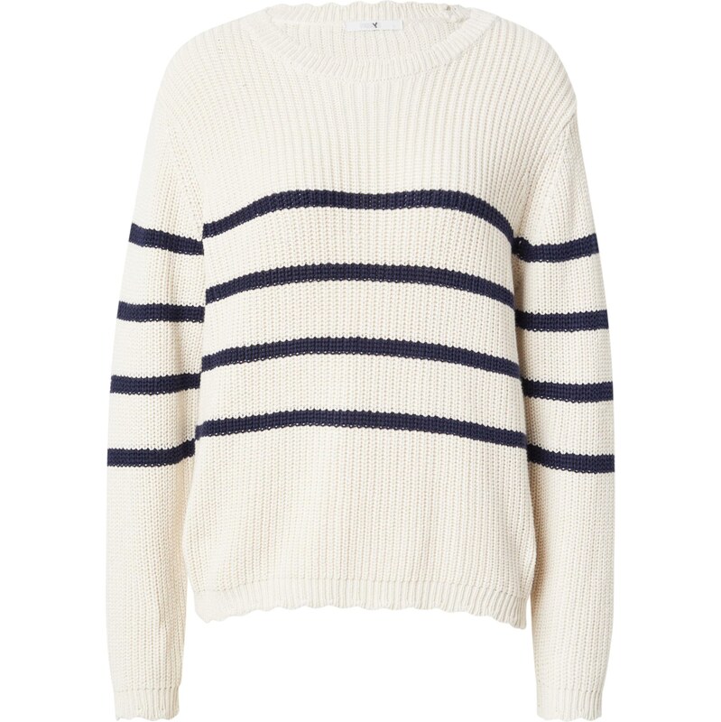 Hailys Sveter Vi44olet krémová / námornícka modrá 65582353