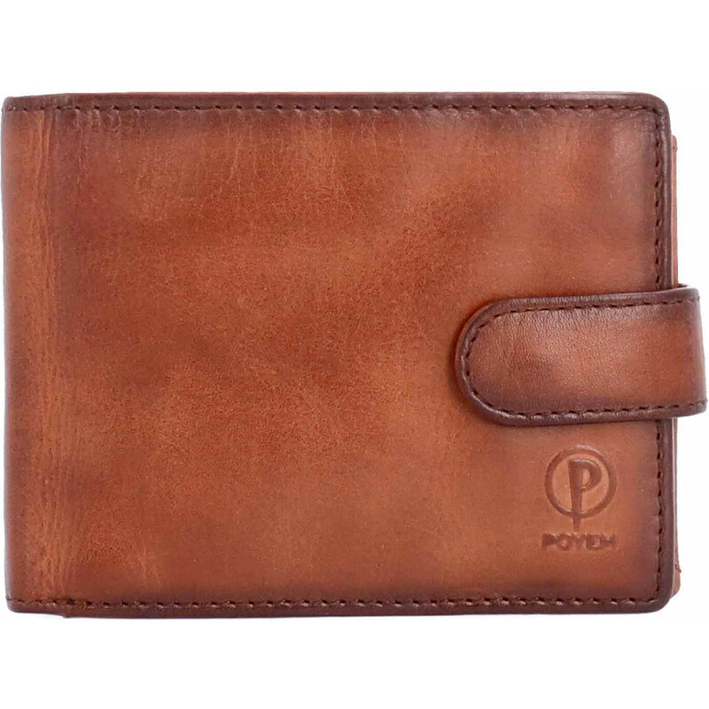 Pánska kožená peňaženka Poyem koňaková 5250 Poyem KO 65544618