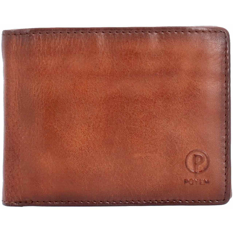 Pánska kožená peňaženka Poyem koňaková 5249 Poyem KO 65544619