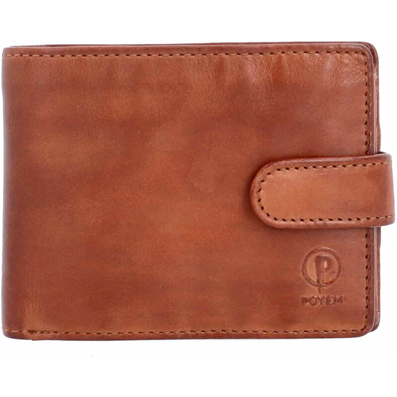 Pánska kožená peňaženka Poyem koňaková 5246 Poyem KO 65544622