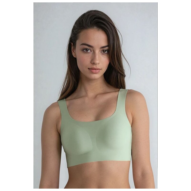 Bezšvová braletka Sloggi Zero Feel 2.0 Top svetlozelená 64515004