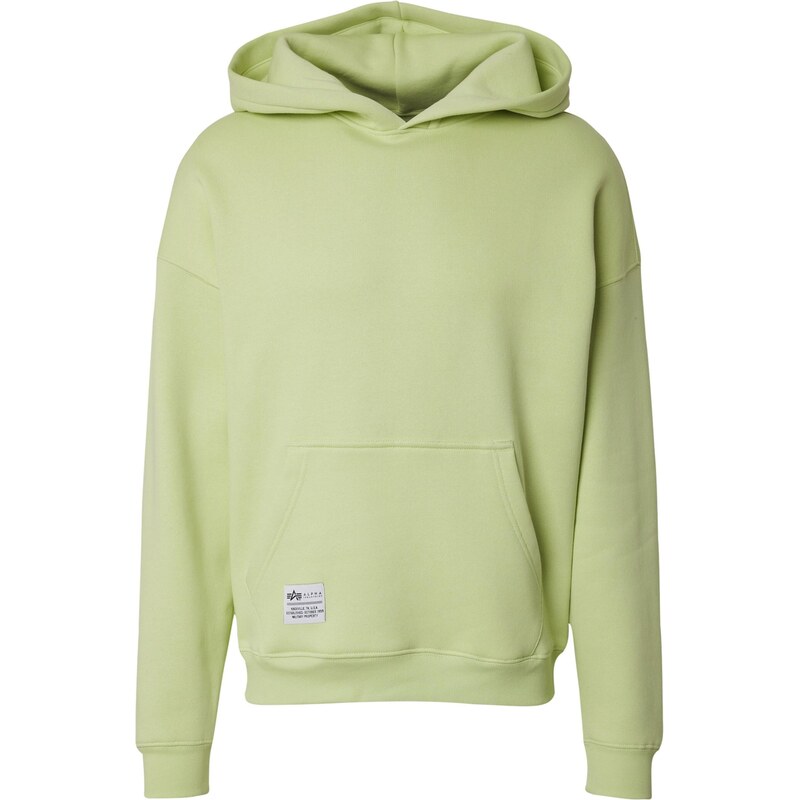 ALPHA INDUSTRIES Mikina limetová / čierna 58403664