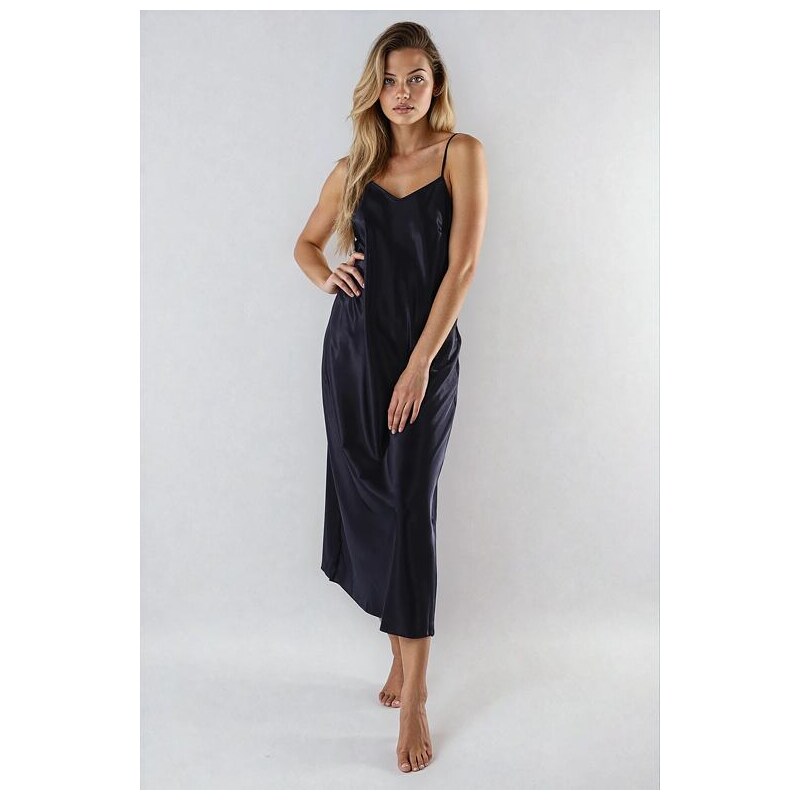 Kalimo Dlhá saténová košieľka Argentina čierna 5536416