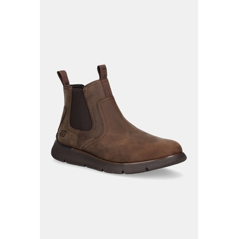 Nubukové chelsea čižmy Skechers AUGUSTINO PAULO 65544899