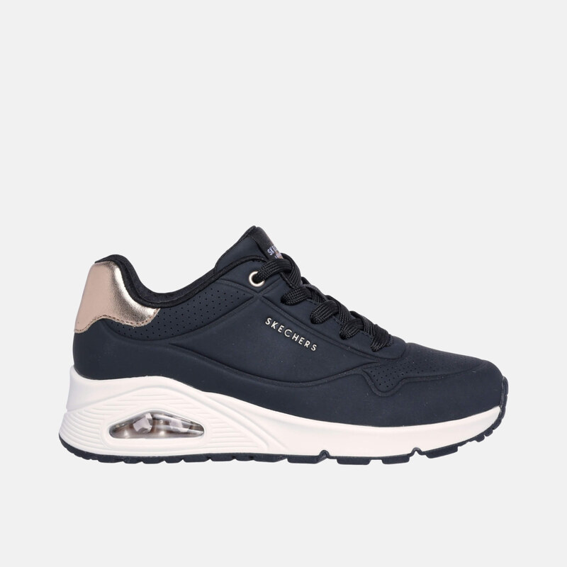 Dámske čierne tenisky Skechers Uno - Golden 65547099