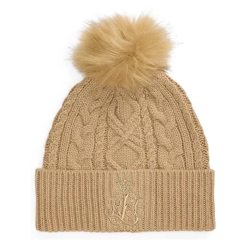 Čiapka s prímesou vlny Lauren Ralph Lauren 65581882