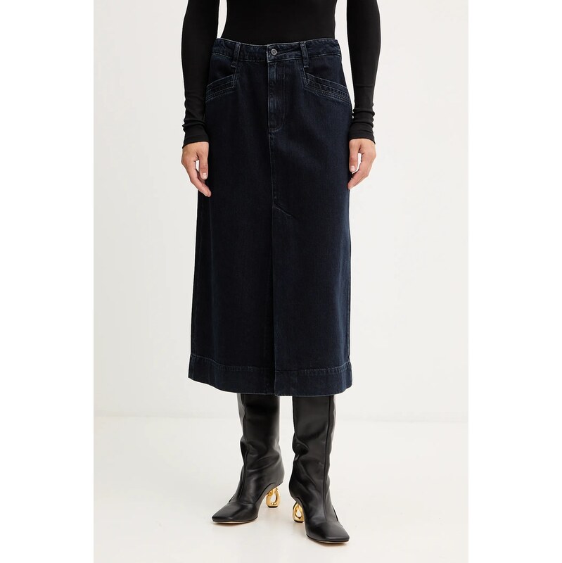 Rifľová sukňa BOSS SEMAIRE 65581970