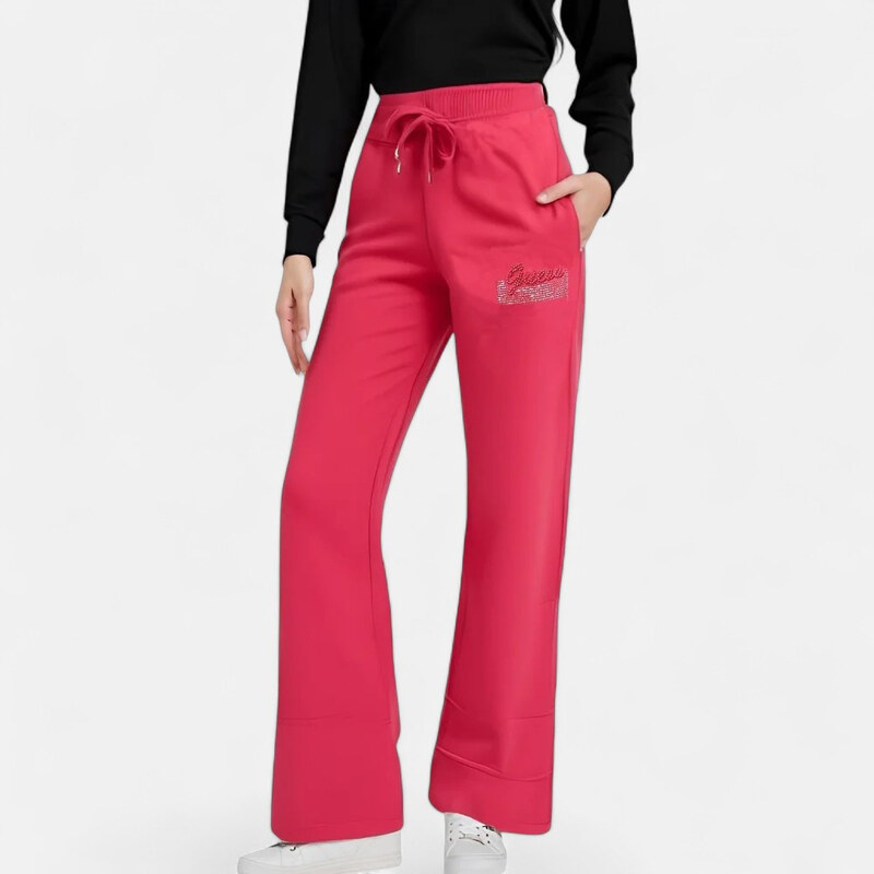 Dámské růžové tepláky Guess M56425 65546727