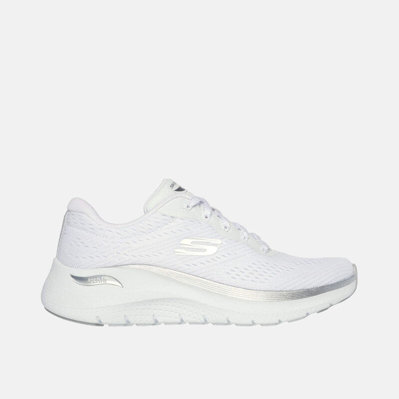 Dámske bielo-strieborné tenisky Skechers Arch Fit 2.0 - Glow The 65547092
