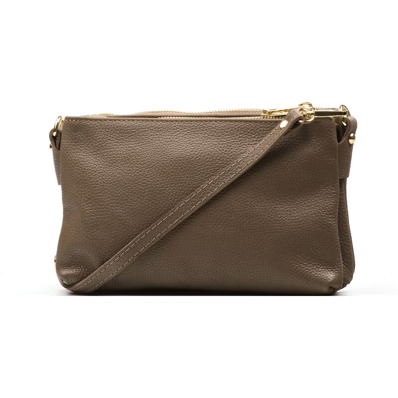 Blaire Kožená crossbody kabelka Alison fango 65547446