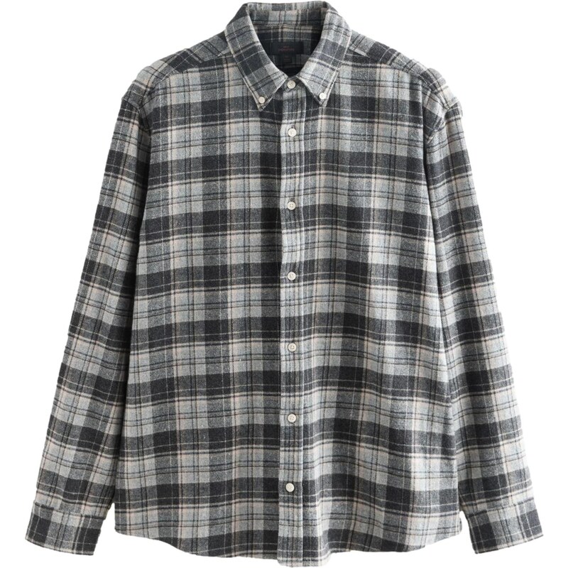 Next Košeľa svetlosivá / čierna / biela 65661223