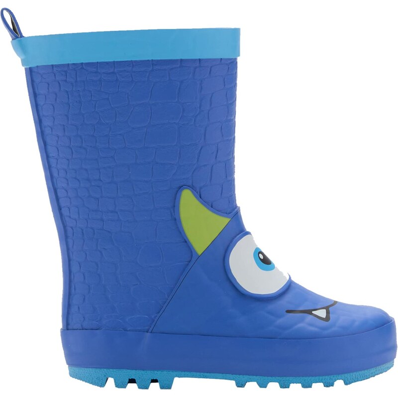 MANGO KIDS Gumáky MONSTRO nebesky modrá / svetlomodrá / žltá / biela 65582399