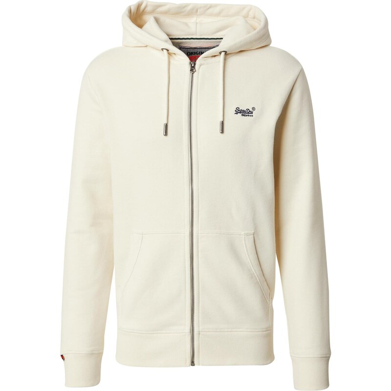 Superdry & Co Tepláková bunda Essential prírodná biela 65582234