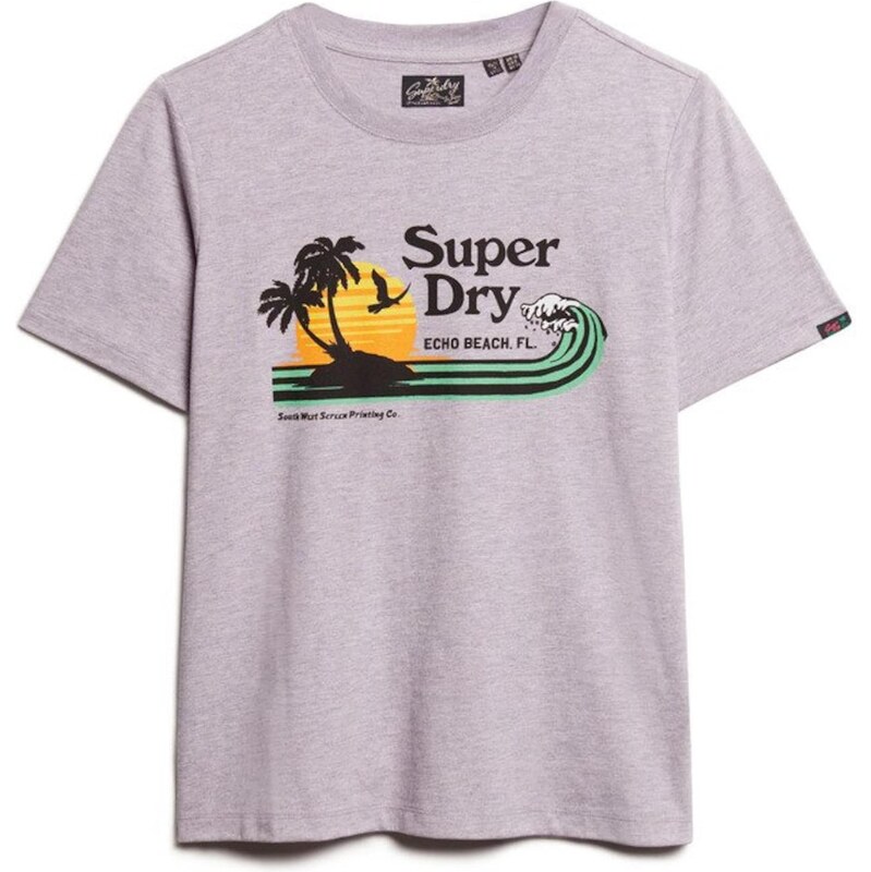 Superdry & Co Tričko zelená / orgovánová / oranžová / čierna 65872117