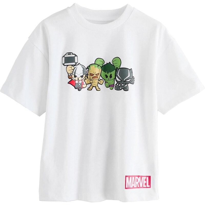 Next Tričko Marvel Avengers hnedá / trávovo zelená / orgovánová / 65886884