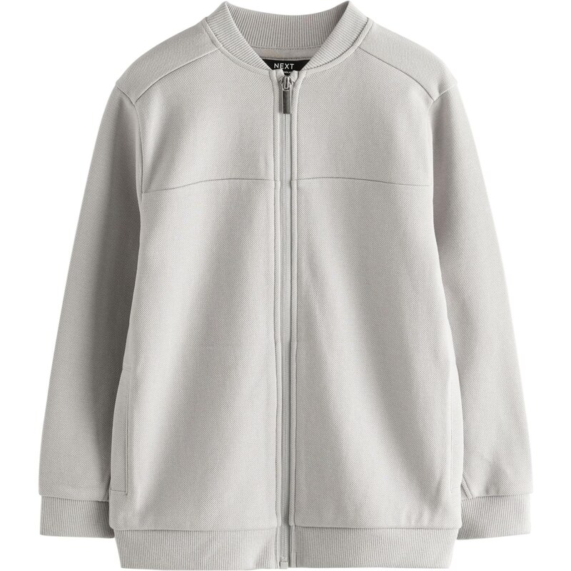 Next Tepláková bunda svetlosivá 65773667