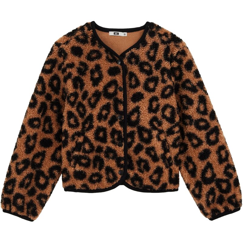 WE Fashion Prechodná bunda hnedá / čierna 65659813