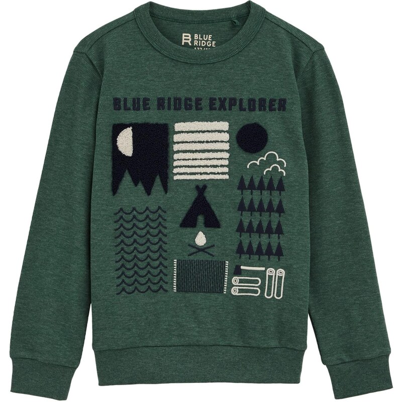 WE Fashion Tričko béžová / námornícka modrá / jedľová 65887138