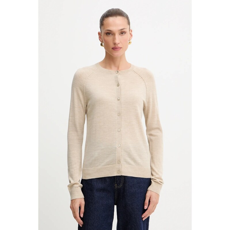 Vlnený kardigán BOSS Fonami 65560492