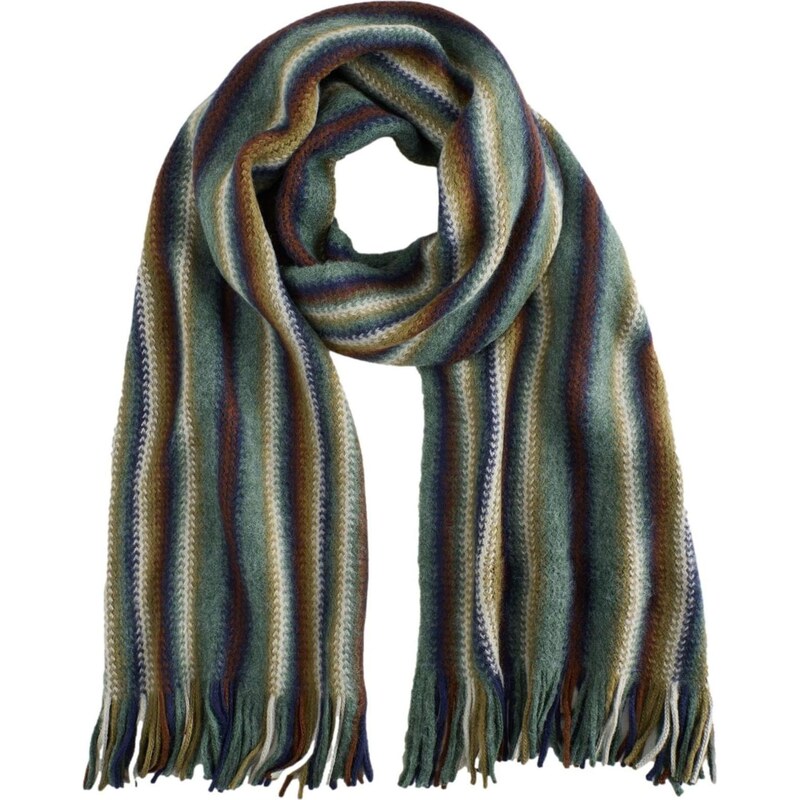 Next Šál tmavomodrá / olivová / tmavozelená / biela 66074518