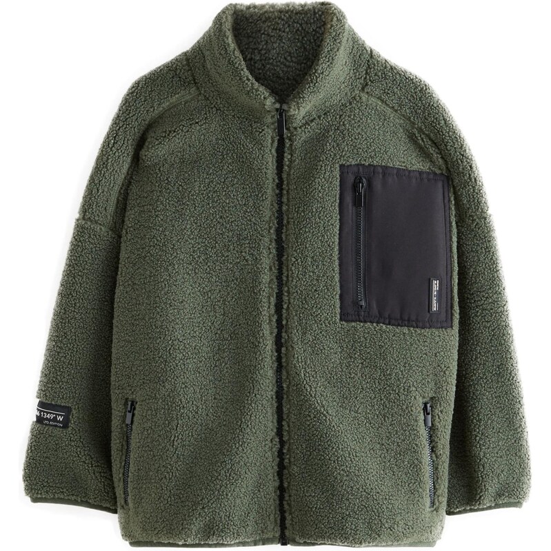 Next Flisová bunda zelená 65663329