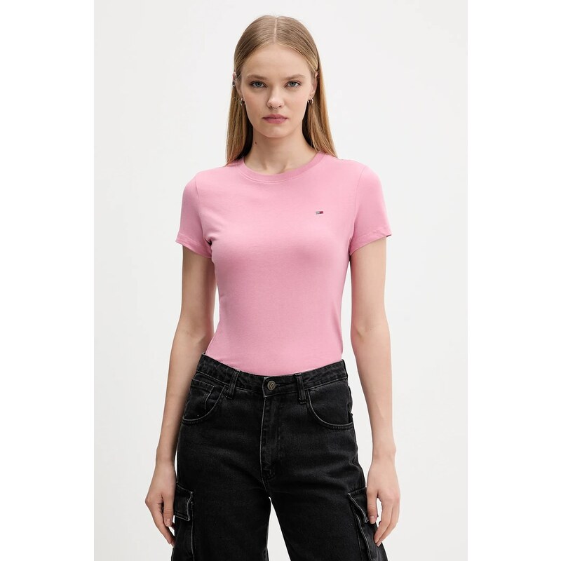 Bavlnené tričko Tommy Jeans 3-pak 65531055