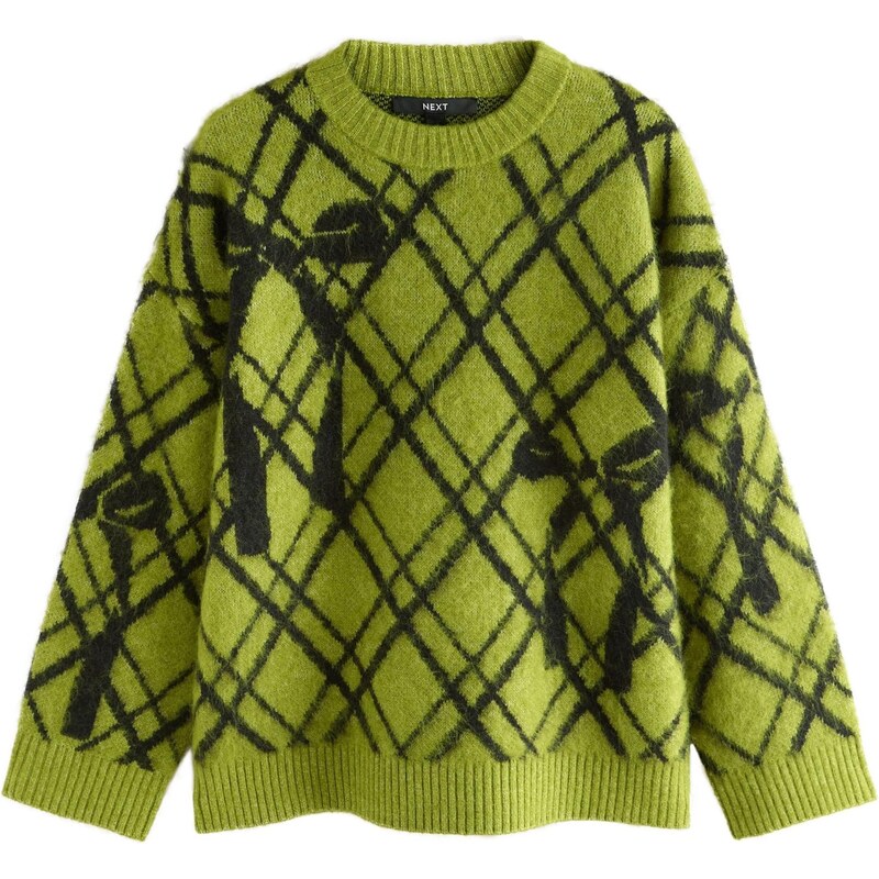 Next Sveter svetlozelená / čierna 65773670