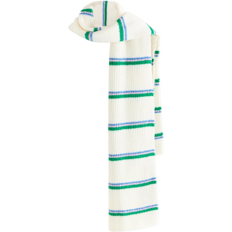Next Šál krémová / modrá / zelená 65695963