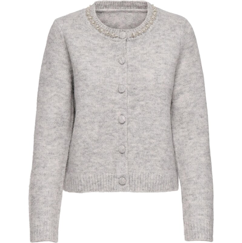 ONLY Kardigán ONLViva sivá melírovaná 65893058