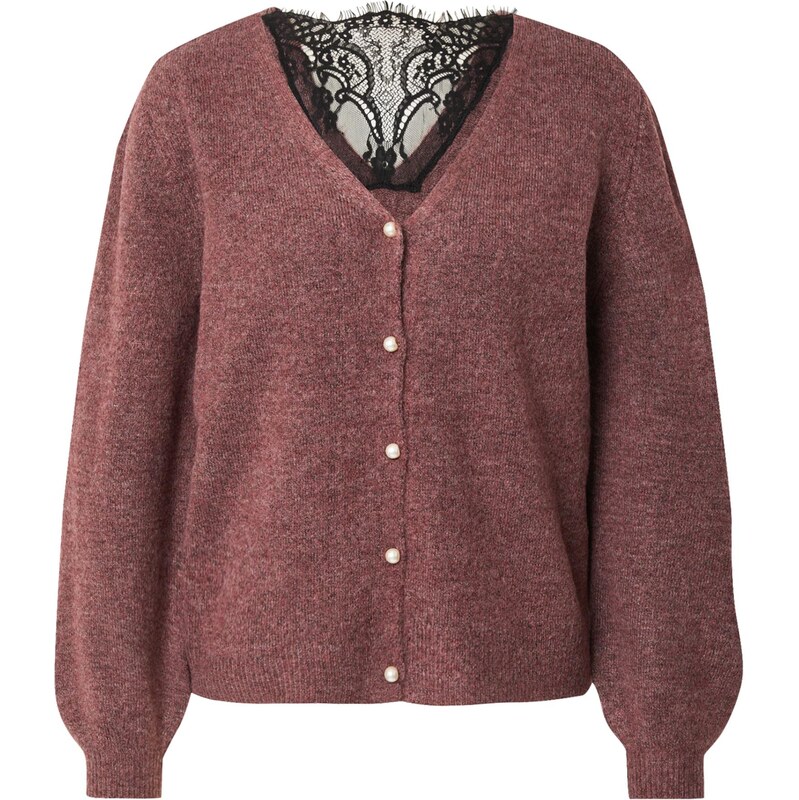 ONLY Kardigán ONLADELE purpurová / čierna 65894174