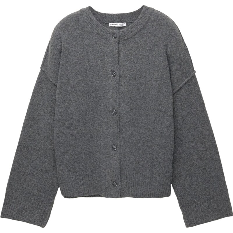 Pull&Bear Kardigán sivá 65906643