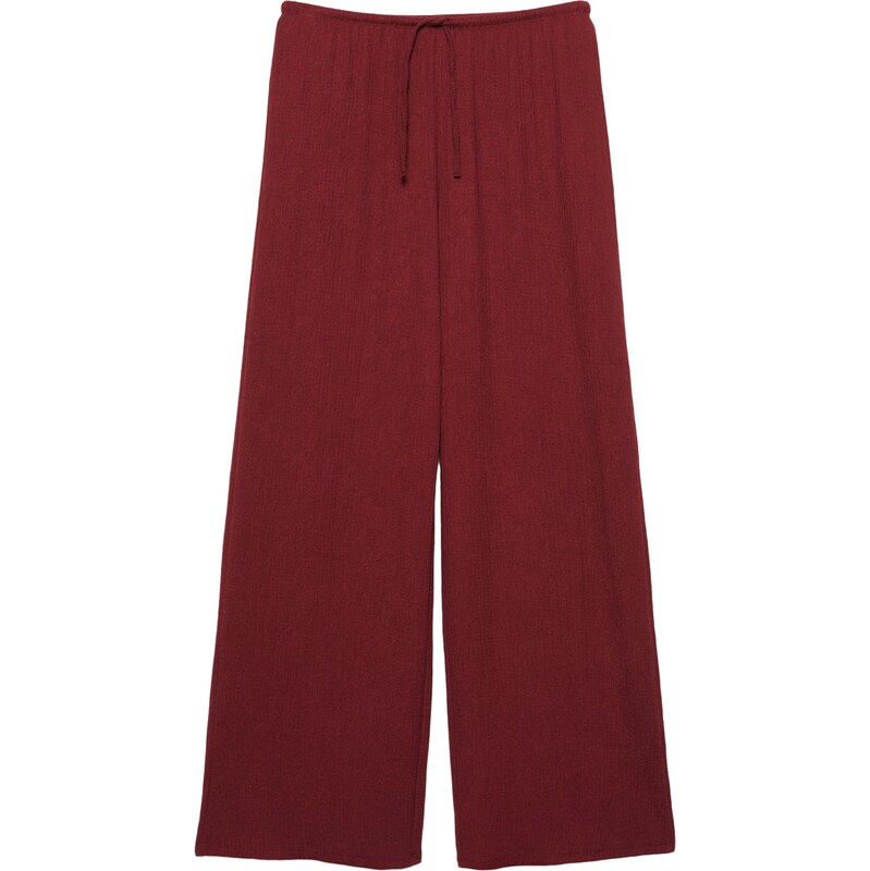 Pull&Bear Nohavice burgundská 65665497